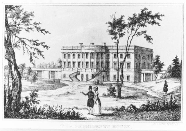 White House 1840 historical image